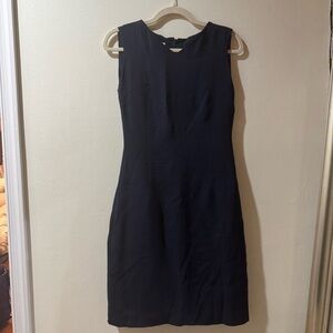 100% Silk Vintage Navy Talbots Shift Dress
